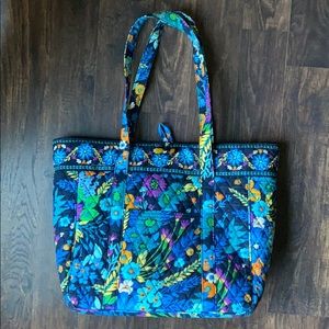 EUC Vera Bradley Midnight Blues Work Tote Bag